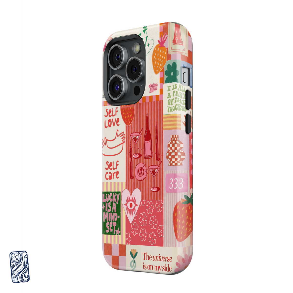 Lucky Mindset - Strawberry Cream | Premium iPhone Case