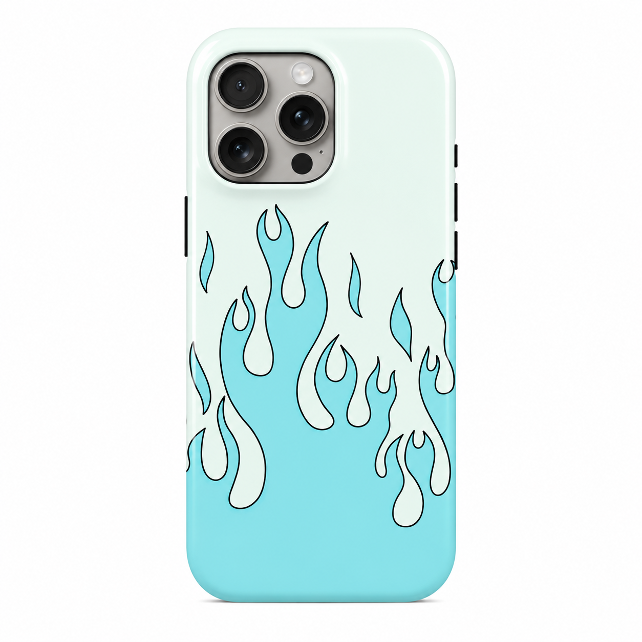 Burn Bright - Ice Blue | Premium iPhone Case