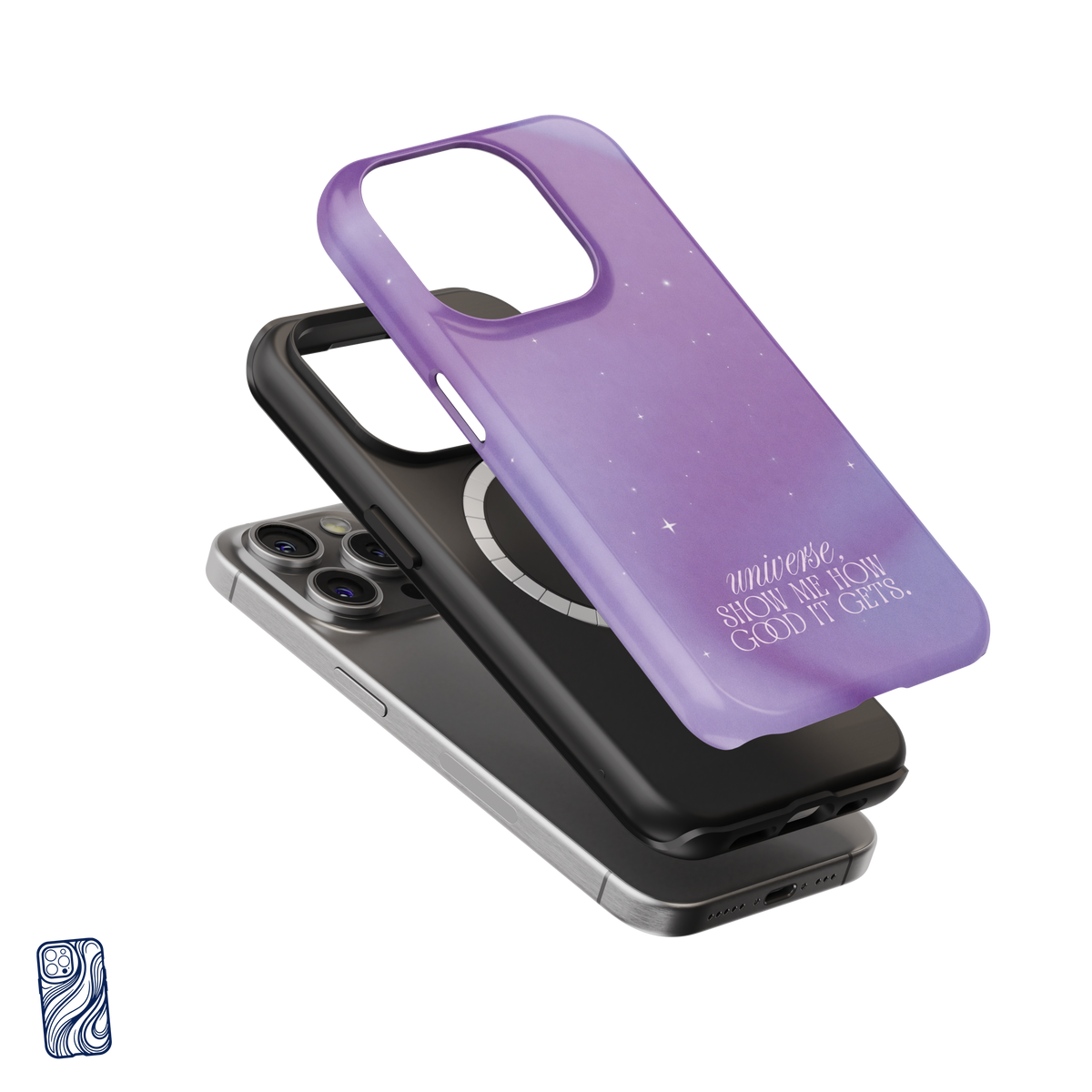 Show Me How Good It Gets - Cosmic Lilac | Premium iPhone Case