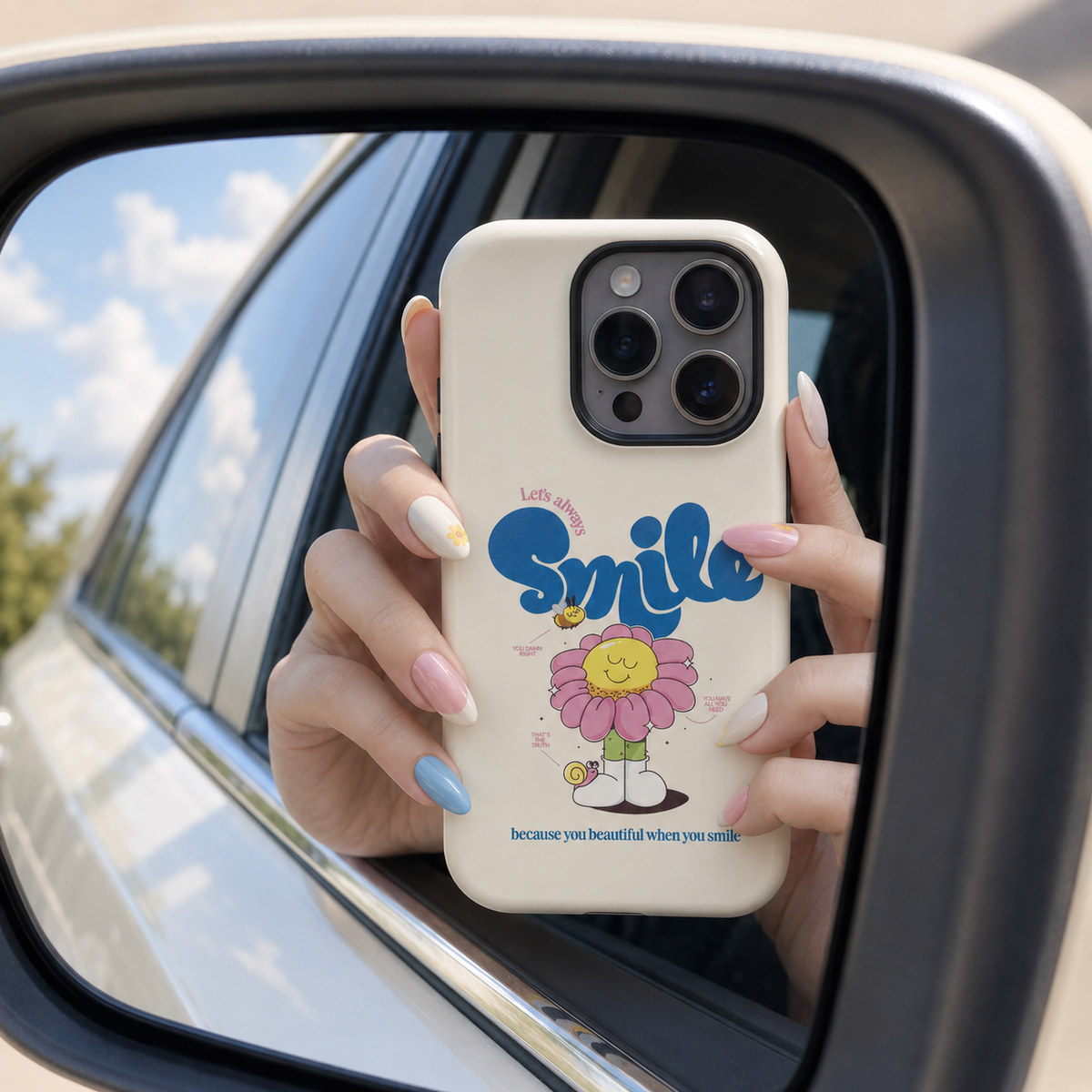 Always Smile - Vanilla Bloom | Premium iPhone Case