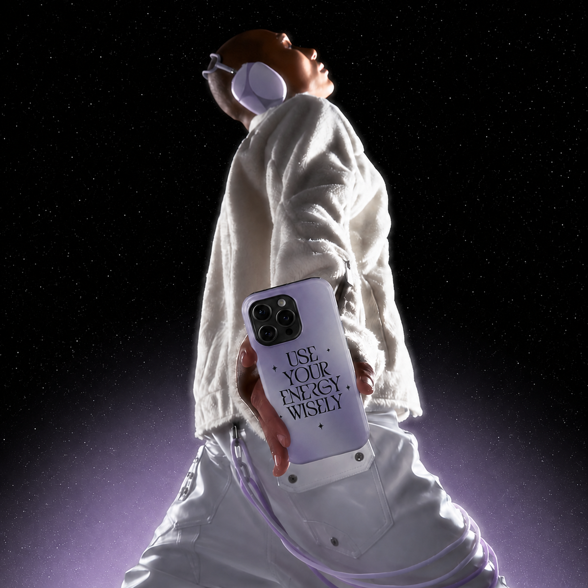 Use Your Energy Wisely - Cosmic Pearl | Premium iPhone Case