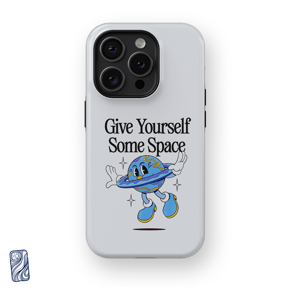 Some Space Cloud White premium iPhone case from the CoverShell Smile Club Collection