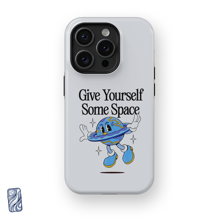 Some Space Cloud White premium iPhone case from the CoverShell Smile Club Collection