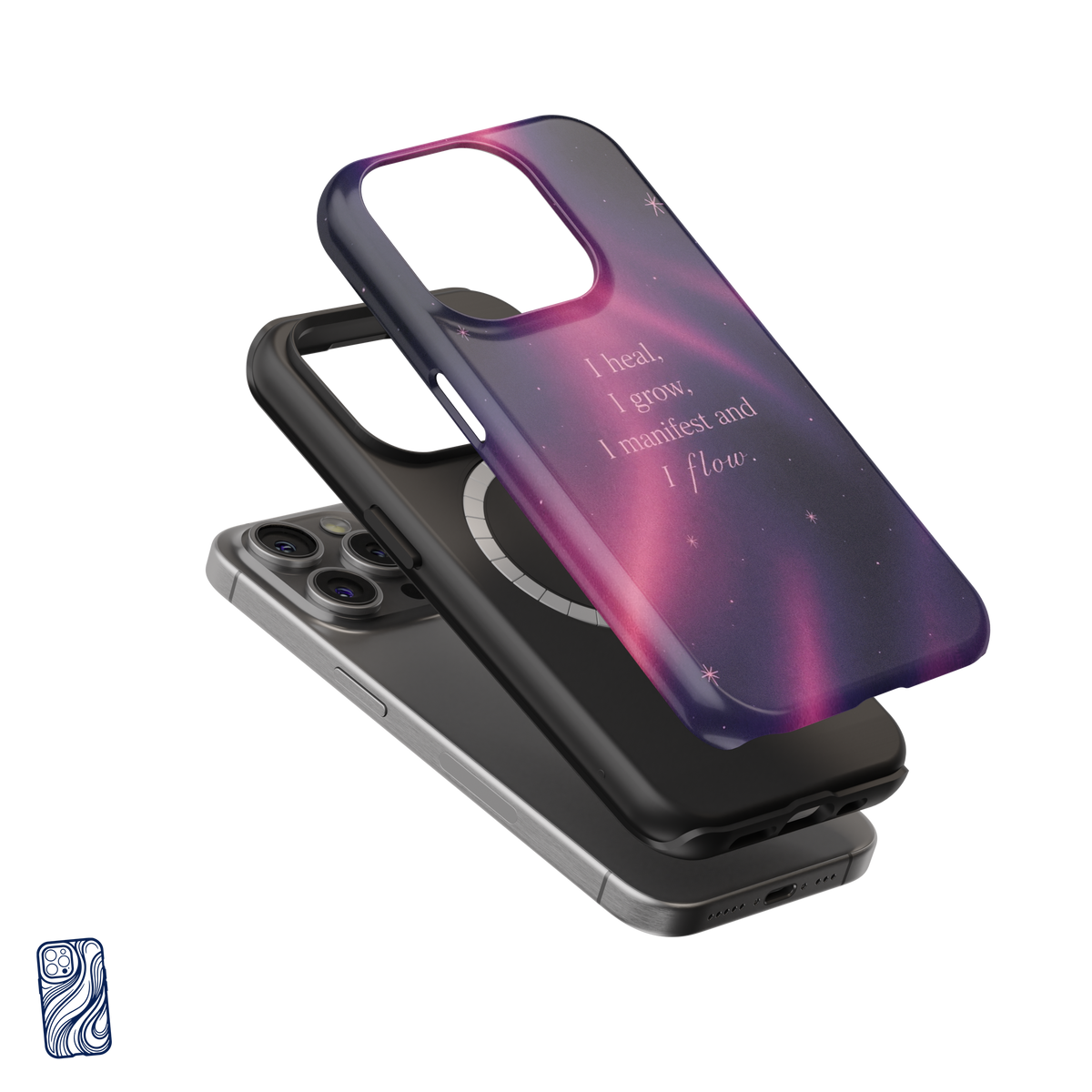 Heal, Grow & Flow - Cosmic Berry | Premium iPhone Case