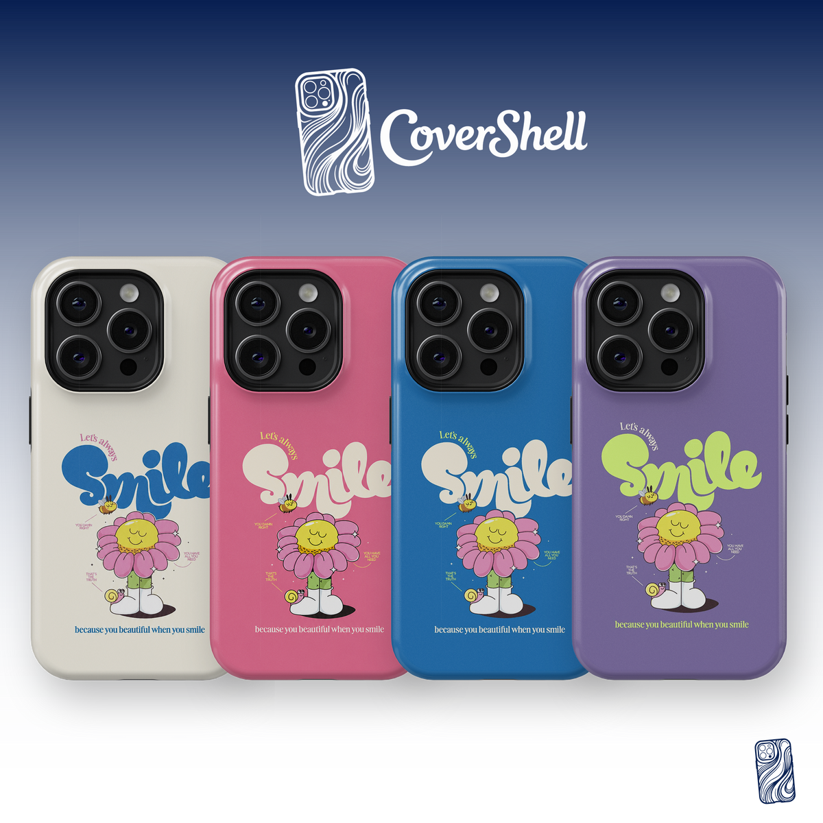 Always Smile - Vanilla Bloom | Premium iPhone Case